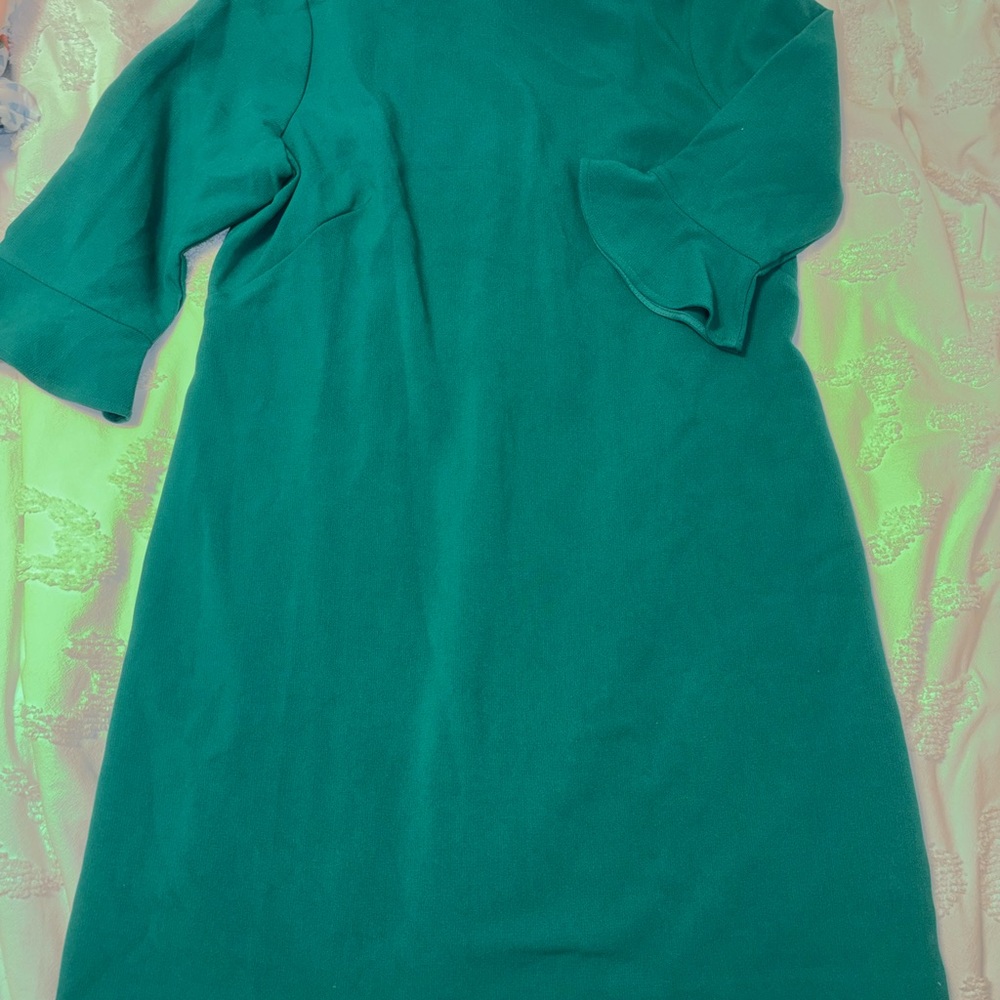 Ann Taylor Kelly Green Midi Shift Dress